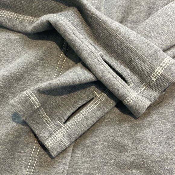 Lululemon grey 3 snap hooded sweater size 4 - Picture 7 of 9
